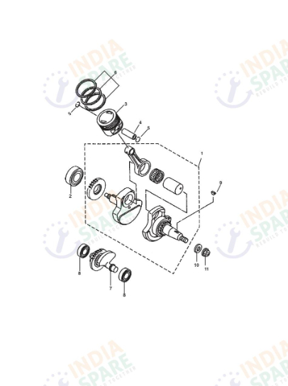 CRANKSHAFT & PISTON